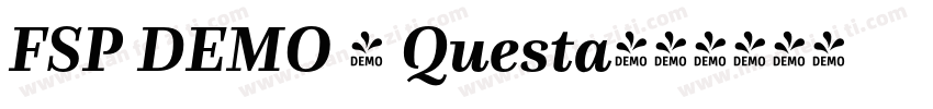 FSP DEMO - Questa字体转换